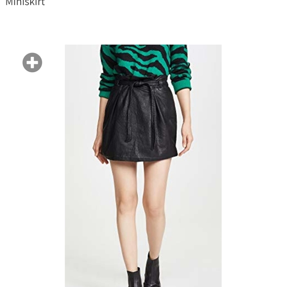 Free people. Sz 0. Faux leather skirt. - Picture 13 of 15